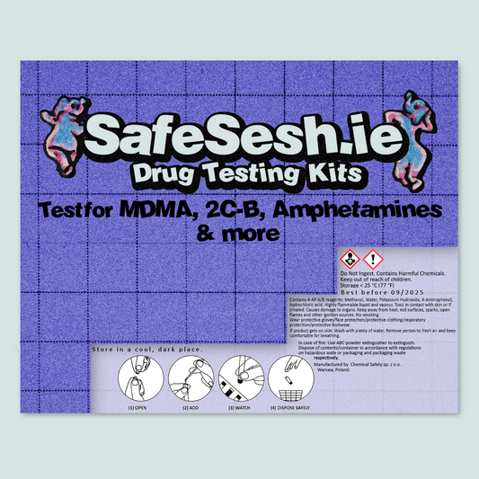 MDMA, 2C-B, Amphetamine, Opioids & More Single-Use Test Kit (1 Test)